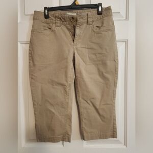 Banana Republic Beige Stretch Capri Style Pants